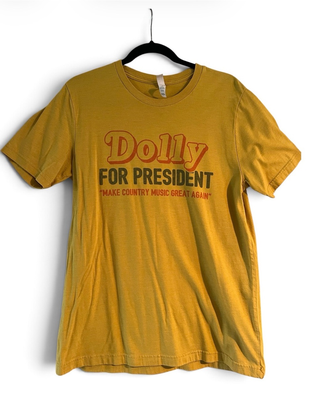 Dolly For President Mustard Graphic Tee